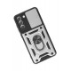 Newface Samsung Galaxy S21 FE Kılıf Pars Lens Yüzüklü Silikon - Gümüş Newface Samsung Galaxy S21 FE Kılıf Pars Lens Yüzüklü Silikon - Gümüş