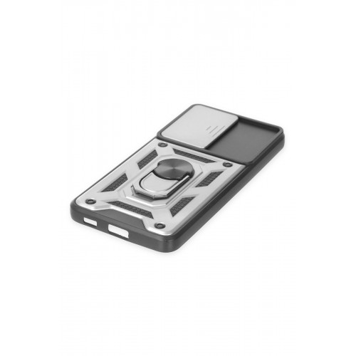 Newface Samsung Galaxy S21 FE Kılıf Pars Lens Yüzüklü Silikon - Gümüş Newface Samsung Galaxy S21 FE Kılıf Pars Lens Yüzüklü Silikon - Gümüş
