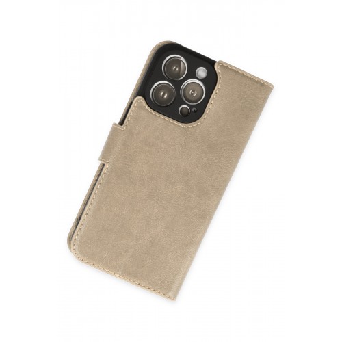 Newface iPhone 14 Pro Max Kılıf Trend S Plus Kapaklı Kılıf - Gold Newface iPhone 14 Pro Max Kılıf Trend S Plus Kapaklı Kılıf - Gold