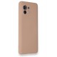 Newface Xiaomi Mi 11 Kılıf Nano içi Kadife Silikon - Pudra Newface Xiaomi Mi 11 Kılıf Nano içi Kadife Silikon - Pudra