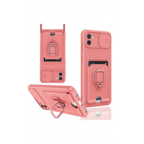 Newface Samsung Galaxy A03 Kılıf Zuma Kartvizitli Yüzüklü Silikon - Pembe Newface Samsung Galaxy A03 Kılıf Zuma Kartvizitli Yüzüklü Silikon - Pembe