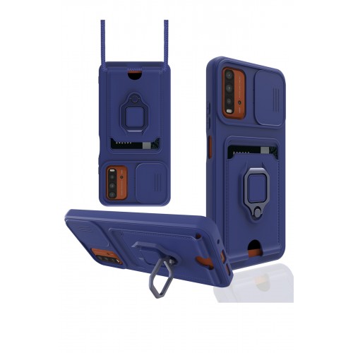 Newface Xiaomi Redmi 9T Kılıf Zuma Kartvizitli Yüzüklü Silikon - Lacivert Newface Xiaomi Redmi 9T Kılıf Zuma Kartvizitli Yüzüklü Silikon - Lacivert