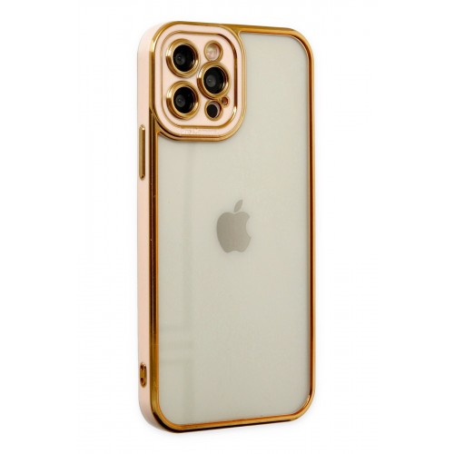 Newface iPhone 12 Pro Kılıf Liva Lens Silikon - Rose Newface iPhone 12 Pro Kılıf Liva Lens Silikon - Rose