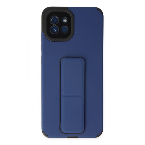 Newface Samsung Galaxy A03 Kılıf Mega Standlı Silikon - Mavi Newface Samsung Galaxy A03 Kılıf Mega Standlı Silikon - Mavi