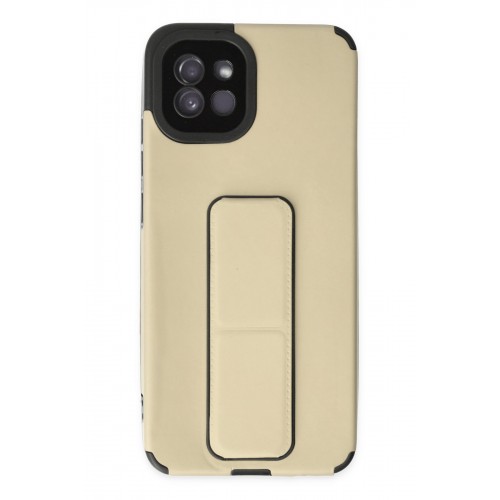 Newface Samsung Galaxy A03 Kılıf Mega Standlı Silikon - Gold Newface Samsung Galaxy A03 Kılıf Mega Standlı Silikon - Gold