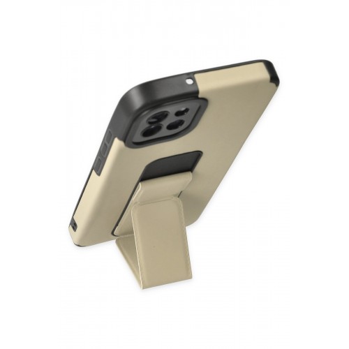 Newface Samsung Galaxy A03 Kılıf Mega Standlı Silikon - Gold Newface Samsung Galaxy A03 Kılıf Mega Standlı Silikon - Gold