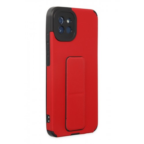 Newface Samsung Galaxy A03 Kılıf Mega Standlı Silikon - Kırmızı Newface Samsung Galaxy A03 Kılıf Mega Standlı Silikon - Kırmızı