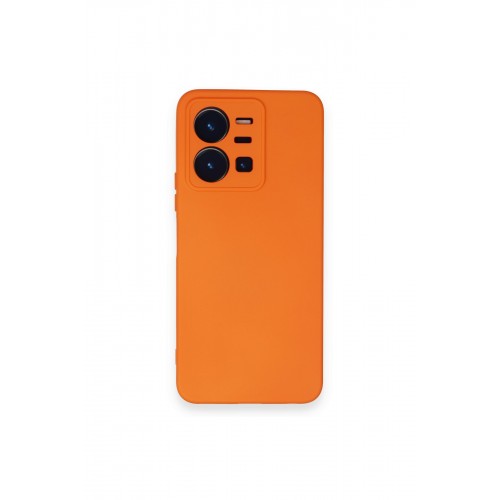 Newface Vivo Y35 Kılıf Nano içi Kadife Silikon - Turuncu Newface Vivo Y35 Kılıf Nano içi Kadife Silikon - Turuncu