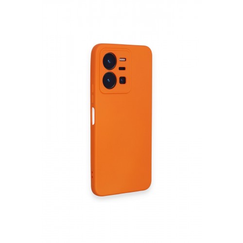 Newface Vivo Y35 Kılıf Nano içi Kadife Silikon - Turuncu Newface Vivo Y35 Kılıf Nano içi Kadife Silikon - Turuncu