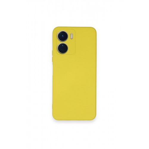 Newface Vivo Y16 Kılıf Nano içi Kadife Silikon - Sarı Newface Vivo Y16 Kılıf Nano içi Kadife Silikon - Sarı