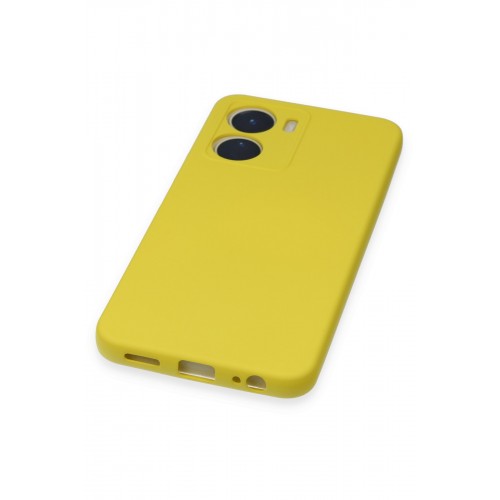 Newface Vivo Y16 Kılıf Nano içi Kadife Silikon - Sarı Newface Vivo Y16 Kılıf Nano içi Kadife Silikon - Sarı