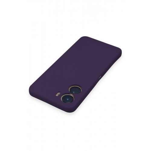 Newface Vivo Y16 Kılıf Nano içi Kadife Silikon - Mor Newface Vivo Y16 Kılıf Nano içi Kadife Silikon - Mor