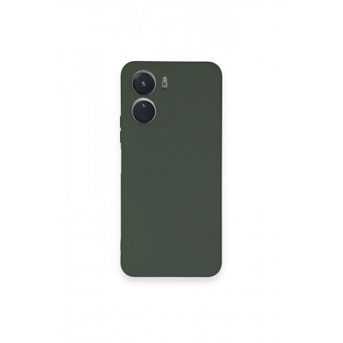 Newface Vivo Y16 Kılıf Nano içi Kadife Silikon - Koyu Yeşil Newface Vivo Y16 Kılıf Nano içi Kadife Silikon - Koyu Yeşil