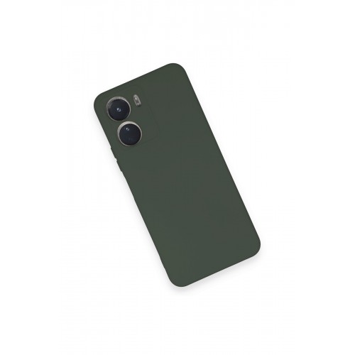 Newface Vivo Y16 Kılıf Nano içi Kadife Silikon - Koyu Yeşil Newface Vivo Y16 Kılıf Nano içi Kadife Silikon - Koyu Yeşil