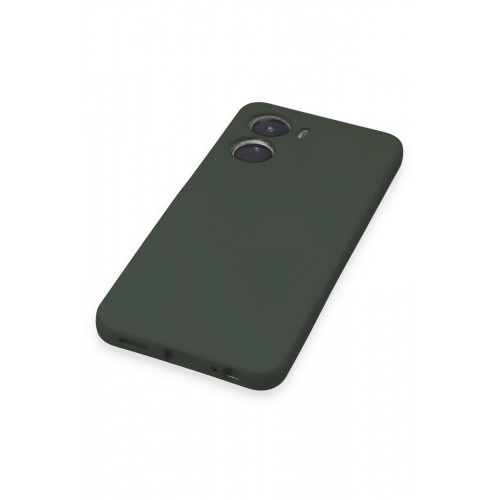 Newface Vivo Y16 Kılıf Nano içi Kadife Silikon - Koyu Yeşil Newface Vivo Y16 Kılıf Nano içi Kadife Silikon - Koyu Yeşil