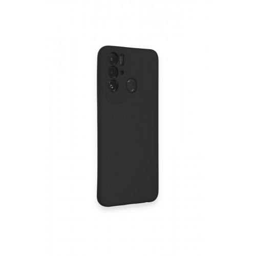 Newface Tecno Pova Neo Kılıf Nano içi Kadife Silikon - Siyah Newface Tecno Pova Neo Kılıf Nano içi Kadife Silikon - Siyah