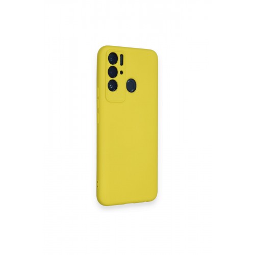 Newface Tecno Pova Neo Kılıf Nano içi Kadife Silikon - Sarı Newface Tecno Pova Neo Kılıf Nano içi Kadife Silikon - Sarı