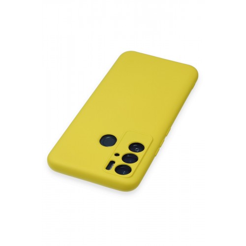 Newface Tecno Pova Neo Kılıf Nano içi Kadife Silikon - Sarı Newface Tecno Pova Neo Kılıf Nano içi Kadife Silikon - Sarı