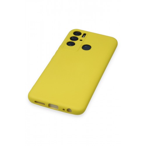 Newface Tecno Pova Neo Kılıf Nano içi Kadife Silikon - Sarı Newface Tecno Pova Neo Kılıf Nano içi Kadife Silikon - Sarı