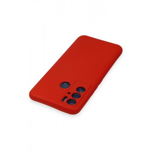 Newface Tecno Pova Neo Kılıf Nano içi Kadife Silikon - Kırmızı Newface Tecno Pova Neo Kılıf Nano içi Kadife Silikon - Kırmızı