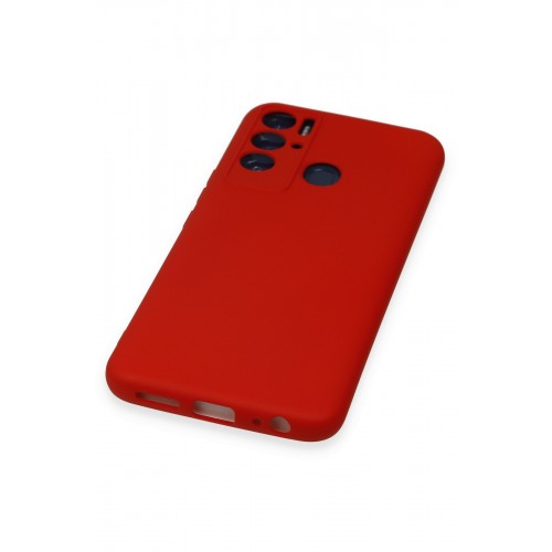 Newface Tecno Pova Neo Kılıf Nano içi Kadife Silikon - Kırmızı Newface Tecno Pova Neo Kılıf Nano içi Kadife Silikon - Kırmızı