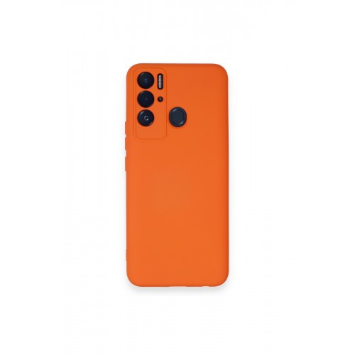 Newface Tecno Pova Neo Kılıf Nano içi Kadife Silikon - Turuncu Newface Tecno Pova Neo Kılıf Nano içi Kadife Silikon - Turuncu