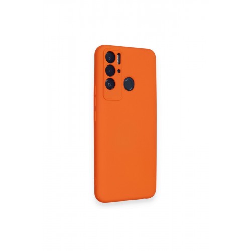 Newface Tecno Pova Neo Kılıf Nano içi Kadife Silikon - Turuncu Newface Tecno Pova Neo Kılıf Nano içi Kadife Silikon - Turuncu