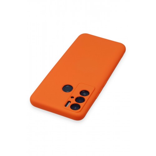 Newface Tecno Pova Neo Kılıf Nano içi Kadife Silikon - Turuncu Newface Tecno Pova Neo Kılıf Nano içi Kadife Silikon - Turuncu