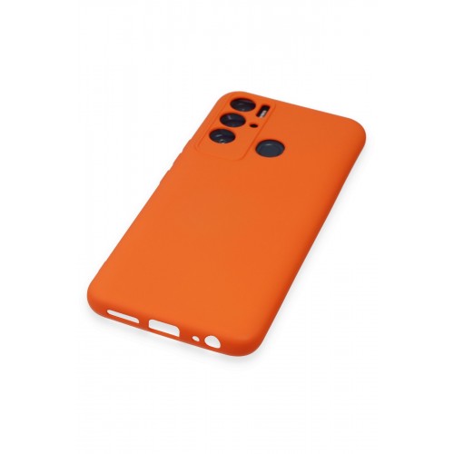 Newface Tecno Pova Neo Kılıf Nano içi Kadife Silikon - Turuncu Newface Tecno Pova Neo Kılıf Nano içi Kadife Silikon - Turuncu