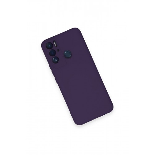 Newface Tecno Pova Neo Kılıf Nano içi Kadife Silikon - Mor Newface Tecno Pova Neo Kılıf Nano içi Kadife Silikon - Mor