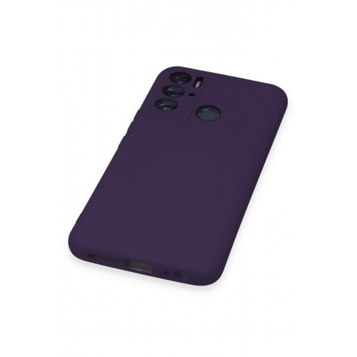 Newface Tecno Pova Neo Kılıf Nano içi Kadife Silikon - Mor Newface Tecno Pova Neo Kılıf Nano içi Kadife Silikon - Mor