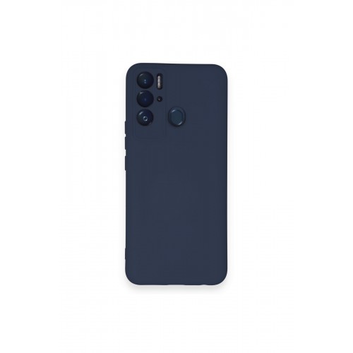 Newface Tecno Pova Neo Kılıf Nano içi Kadife Silikon - Lacivert Newface Tecno Pova Neo Kılıf Nano içi Kadife Silikon - Lacivert