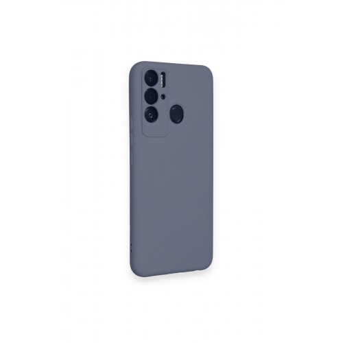 Newface Tecno Pova Neo Kılıf Nano içi Kadife Silikon - Gri Newface Tecno Pova Neo Kılıf Nano içi Kadife Silikon - Gri