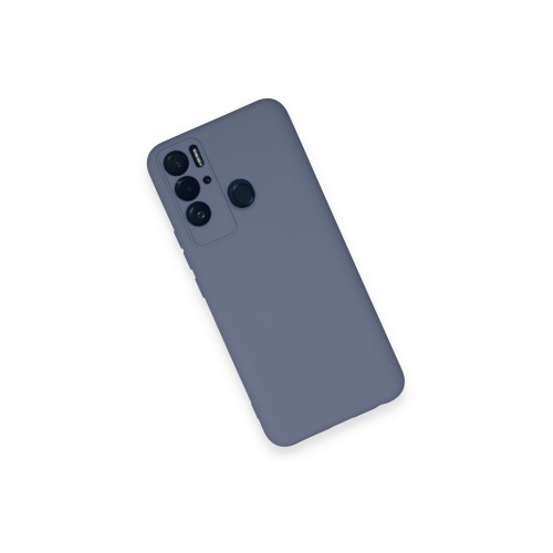 Newface Tecno Pova Neo Kılıf Nano içi Kadife Silikon - Gri Newface Tecno Pova Neo Kılıf Nano içi Kadife Silikon - Gri