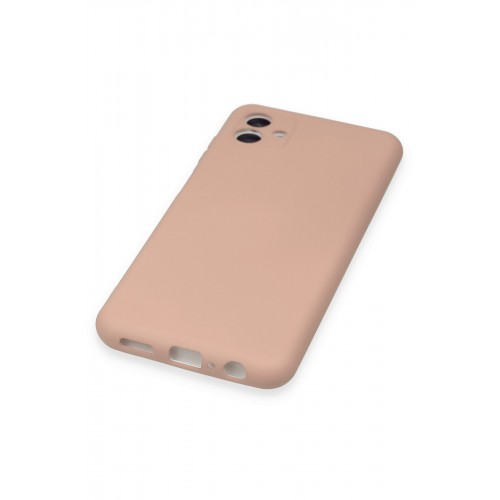 Newface Samsung Galaxy A04 Kılıf Nano içi Kadife Silikon - Pudra Newface Samsung Galaxy A04 Kılıf Nano içi Kadife Silikon - Pudra