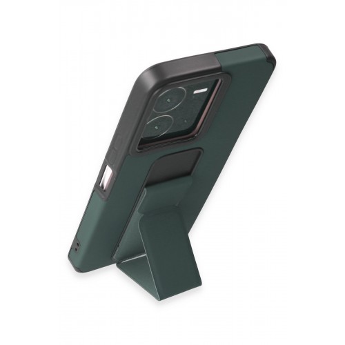 Newface Vivo Y35 Kılıf Mega Standlı Silikon - Yeşil Newface Vivo Y35 Kılıf Mega Standlı Silikon - Yeşil