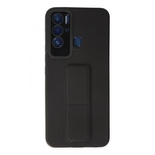 Newface Tecno Pova Neo Kılıf Mega Standlı Silikon - Siyah Newface Tecno Pova Neo Kılıf Mega Standlı Silikon - Siyah