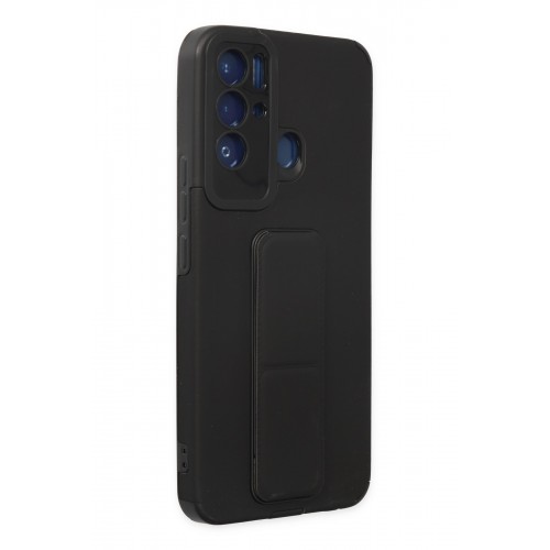 Newface Tecno Pova Neo Kılıf Mega Standlı Silikon - Siyah Newface Tecno Pova Neo Kılıf Mega Standlı Silikon - Siyah