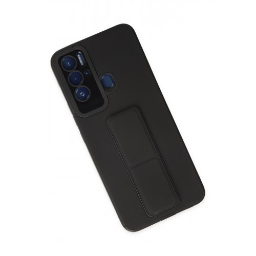 Newface Tecno Pova Neo Kılıf Mega Standlı Silikon - Siyah Newface Tecno Pova Neo Kılıf Mega Standlı Silikon - Siyah