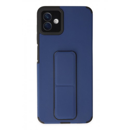 Newface Samsung Galaxy A04 Kılıf Mega Standlı Silikon - Mavi Newface Samsung Galaxy A04 Kılıf Mega Standlı Silikon - Mavi