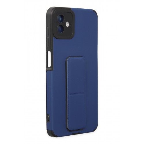 Newface Samsung Galaxy A04 Kılıf Mega Standlı Silikon - Mavi Newface Samsung Galaxy A04 Kılıf Mega Standlı Silikon - Mavi