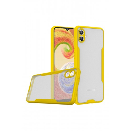Newface Samsung Galaxy A04 Kılıf Platin Silikon - Sarı Newface Samsung Galaxy A04 Kılıf Platin Silikon - Sarı