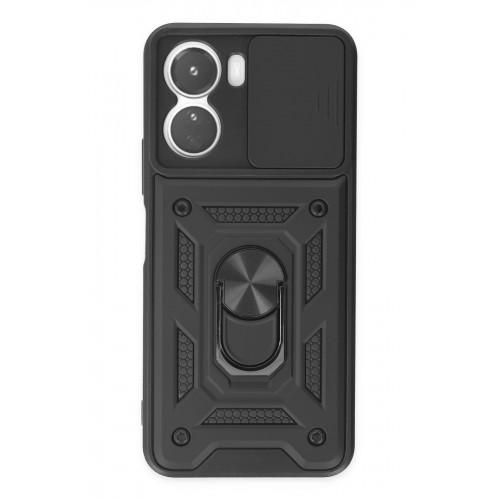 Newface Vivo Y16 Kılıf Pars Lens Yüzüklü Silikon - Siyah Newface Vivo Y16 Kılıf Pars Lens Yüzüklü Silikon - Siyah