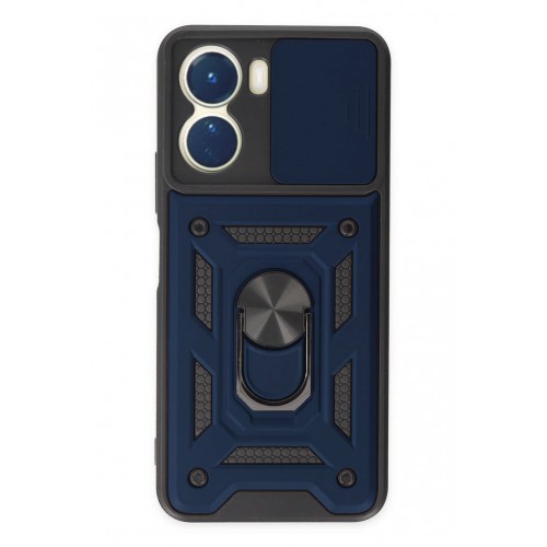 Newface Vivo Y16 Kılıf Pars Lens Yüzüklü Silikon - Lacivert Newface Vivo Y16 Kılıf Pars Lens Yüzüklü Silikon - Lacivert