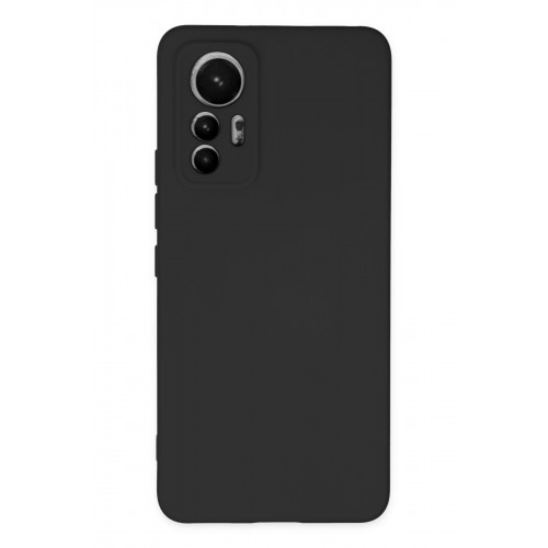 Newface Xiaomi Mi 12 Lite Kılıf Nano içi Kadife Silikon - Siyah Newface Xiaomi Mi 12 Lite Kılıf Nano içi Kadife Silikon - Siyah