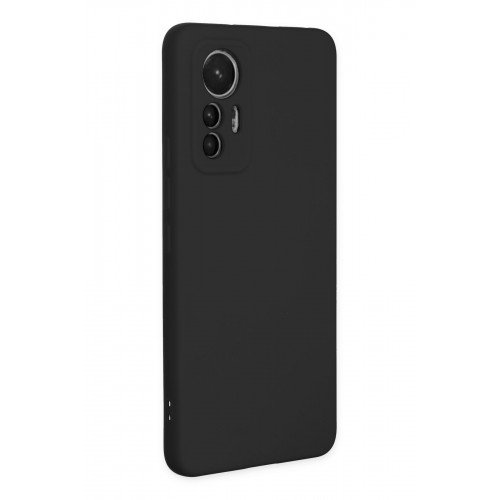 Newface Xiaomi Mi 12 Lite Kılıf Nano içi Kadife Silikon - Siyah Newface Xiaomi Mi 12 Lite Kılıf Nano içi Kadife Silikon - Siyah
