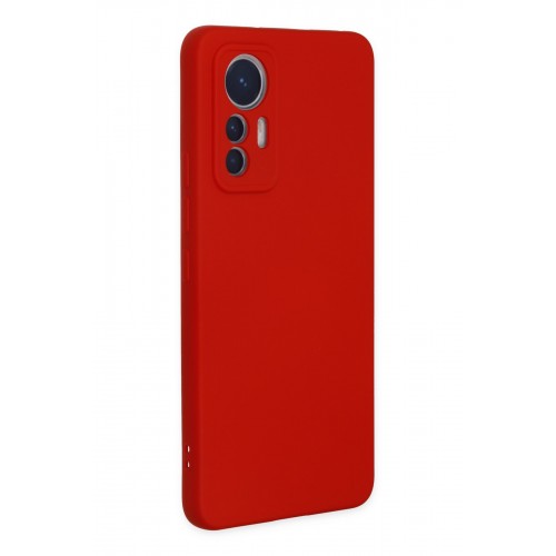 Newface Xiaomi Mi 12 Lite Kılıf Nano içi Kadife Silikon - Kırmızı Newface Xiaomi Mi 12 Lite Kılıf Nano içi Kadife Silikon - Kırmızı