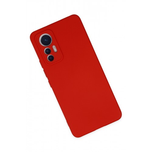 Newface Xiaomi Mi 12 Lite Kılıf Nano içi Kadife Silikon - Kırmızı Newface Xiaomi Mi 12 Lite Kılıf Nano içi Kadife Silikon - Kırmızı