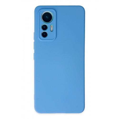 Newface Xiaomi Mi 12 Lite Kılıf Nano içi Kadife Silikon - Mavi Newface Xiaomi Mi 12 Lite Kılıf Nano içi Kadife Silikon - Mavi