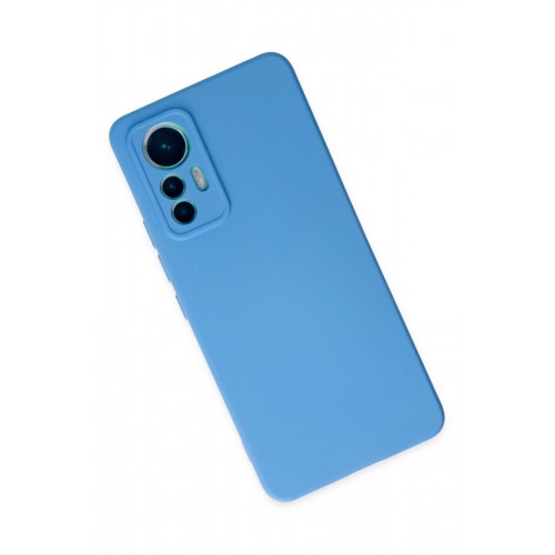 Newface Xiaomi Mi 12 Lite Kılıf Nano içi Kadife Silikon - Mavi Newface Xiaomi Mi 12 Lite Kılıf Nano içi Kadife Silikon - Mavi